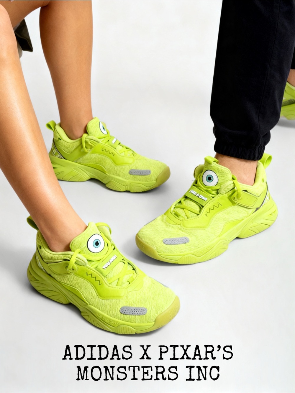 ADIDAS X PIXAR’S MONSTERS INC
 Lime Green Monsters Sneaker